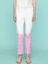 Vilagallo Fab Trouser In Pink/white In Multi