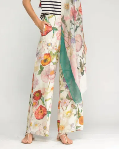 Vilagallo Flora Pant In Cream Multi