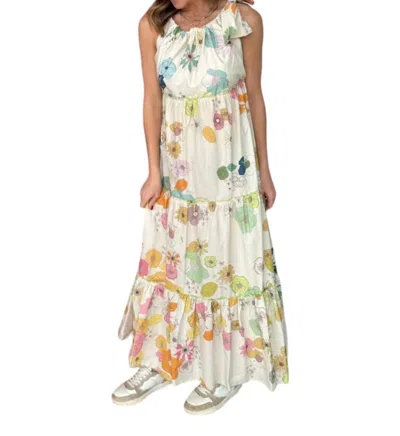 Vilagallo Floral Maxi Dress In Cape Town Print In Multi