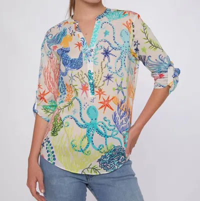 Vilagallo Francina Mermaid Top In Multi