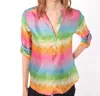 Vilagallo Francina Silk Blouse In Multicolor In Multi