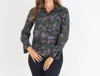VILAGALLO GABRIELLA SHIRT IN CAMOUFLAGE BUTTERFLY