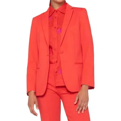 Vilagallo Hannah Blazer In Coral In Pink
