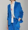 Vilagallo Heather Corduroy Jacket In Blue In Blue
