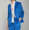 Vilagallo Heather Corduroy Jacket In Blue In Multi