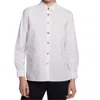 Vilagallo Irina Shirt In White Poplin In Multi