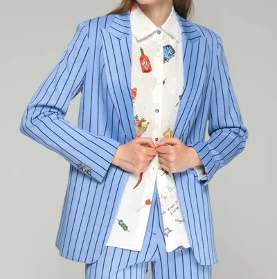 Vilagallo Jacket Sophia Raya Azul Diplomatico In Blue