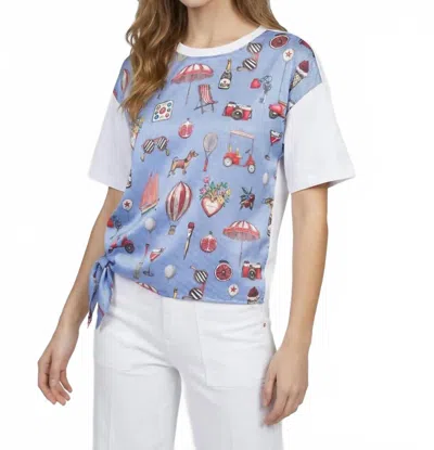 Vilagallo Keira T-shirt In Rayas Vintage In Multi