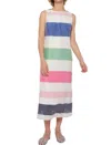 Vilagallo Liana Dress In Multicolor Stripes In Multi