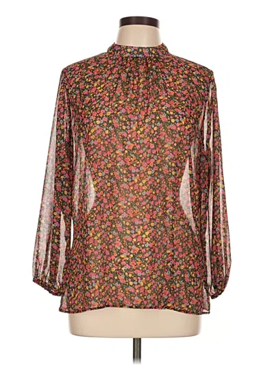 Pre-owned Vilagallo Long Sleeve Blouse In Brown