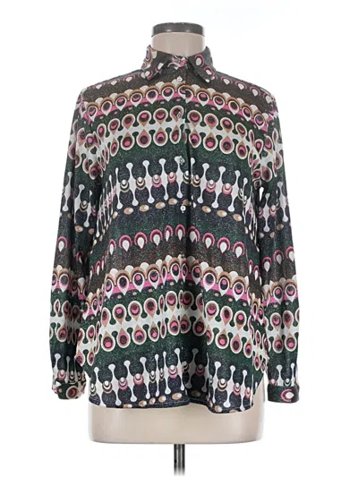 Pre-owned Vilagallo Long Sleeve Blouse In Gray