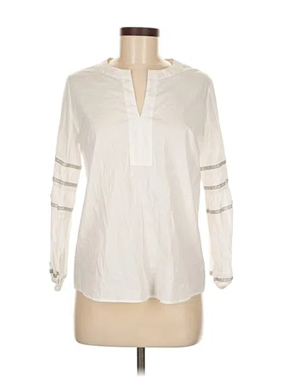 Pre-owned Vilagallo Long Sleeve Blouse In White