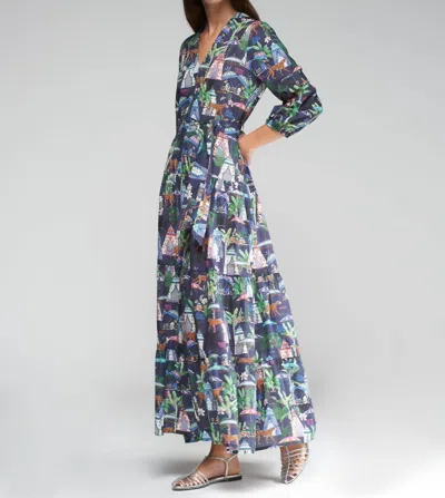Vilagallo Marina Flora Dress In Chillout