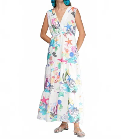 Vilagallo Marine Life Maxi Dress In Multi