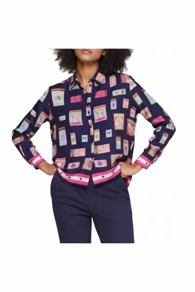 Vilagallo Match Box Button Shirt In Multi