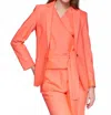 Vilagallo Pop Blazer In Coral In Orange