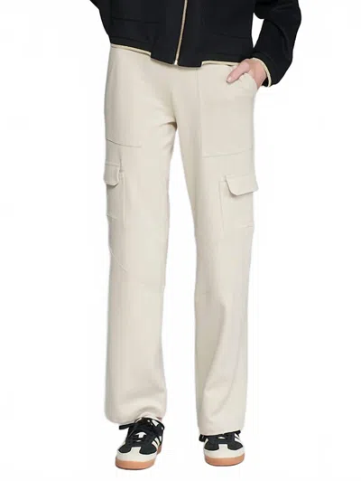 Vilagallo Raw Elastic Structure Trousers In Cruda/beige In Neutral