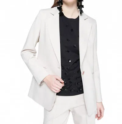 Vilagallo Rock Blazer Jacket In Ecru In White