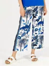 Vilagallo Sandra Trousers In Deep Blue Jungle In Blue