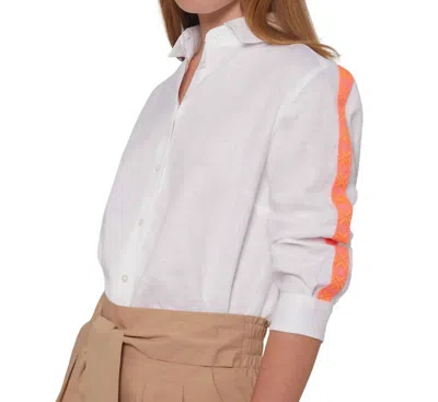 Vilagallo Sara Linen Shirt In White