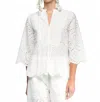 Vilagallo Shirt Valerie Bordado Blanco Sangallo In White In White