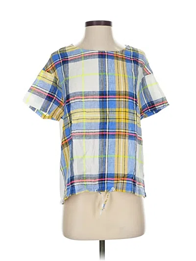 Pre-owned Vilagallo Short Sleeve Blouse In Blue