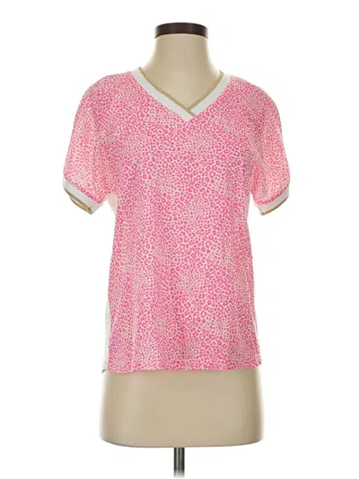 Pre-owned Vilagallo Short Sleeve Blouse In Pink