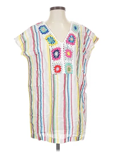 Pre-owned Vilagallo Short Sleeve Blouse In White