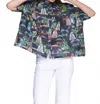 Vilagallo Short-sleeved Printed Shirt In Navy In Multi