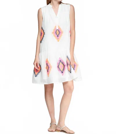 Vilagallo Short Sleeveless Dress In White