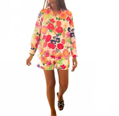 Vilagallo Silk Bermuda Shorts In Multicoloured