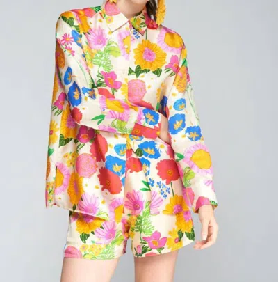 Vilagallo Silk Flor Seda Blouse