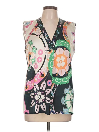 Pre-owned Vilagallo Sleeveless Blouse In Black