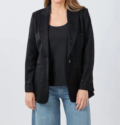 Vilagallo Sophia Sparkles Blazer In Black