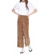 Vilagallo Straight-leg Corduroy Pants In Mocha In Brown