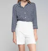 Vilagallo Tia Bermuda Shorts In White In White