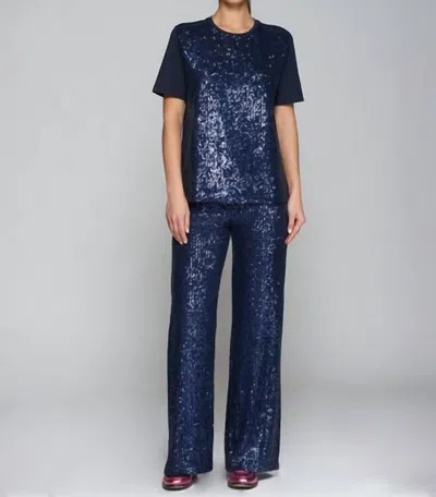 Vilagallo Trouser Venus In Navy Blue
