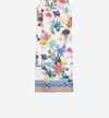 Vilagallo Veliana Palmers Long Palm Print Dress In Multi Bright In Multi