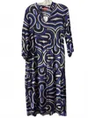 Vilagallo Vetammy Dress In Navona Blue In Multi