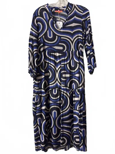 Vilagallo Vetammy Dress In Navona Blue In Multi