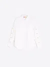 Vilagallo Women's Button-down Shirt In White In White