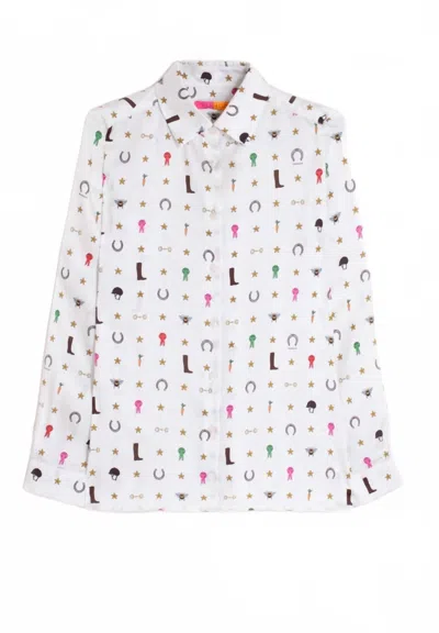 Vilagallo Women's Equestrian Shirt In Print In Multi
