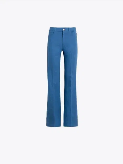 Vilagallo Women's Five-pocket Flared Trousers In Blue