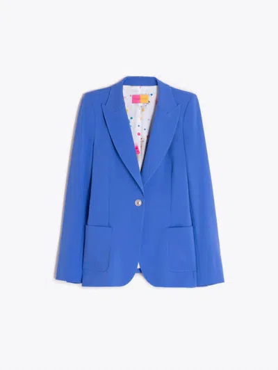 Vilagallo Women's Hillary Roma Knit Jacket In Blue