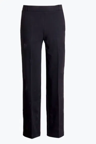 Vilagallo Women's Structured Trousers In Black In Blue