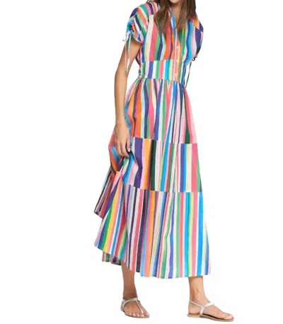 Vilagallo Women's Wrayas Dress In Multi-color Stripes