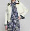 Vilagallo Wool Bomber Jacket In White In White