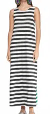 Vilagallo Zina Stripe Dress In Raya Lurex In Multi
