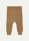 Vild - House Of Little Kid's Organic Cotton Knit Trousers In Beige