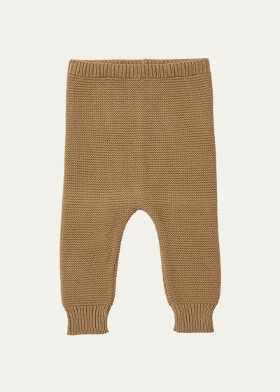 Vild - House Of Little Kid's Organic Cotton Knit Trousers In Beige